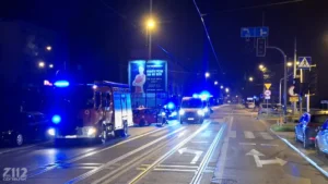 FOTO: Nocna kolizja u zbiegu Wolności, de Gaulle’a i Korfantego. Toyota zderzyła się z Fiatem!
